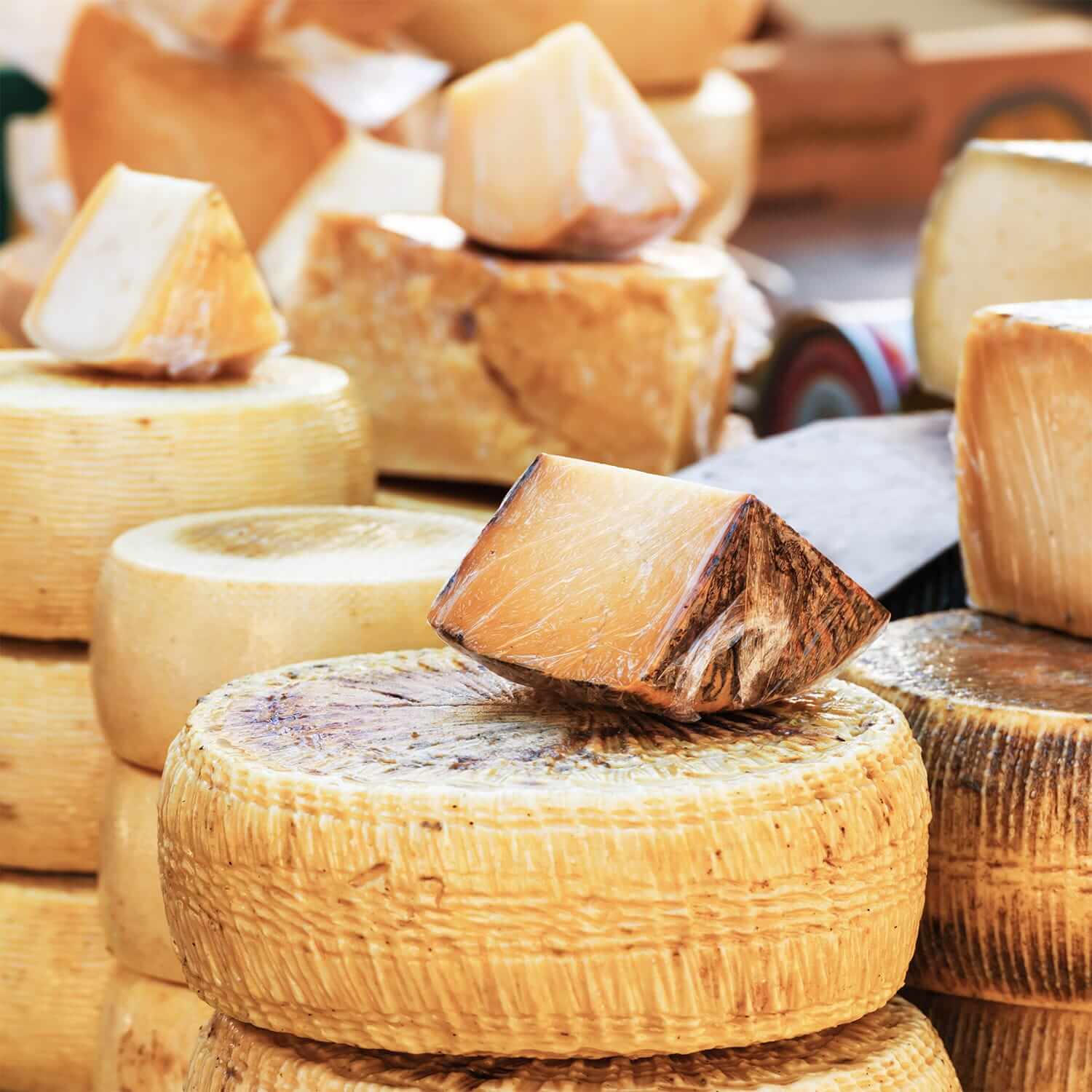 Italian Cheeses aged