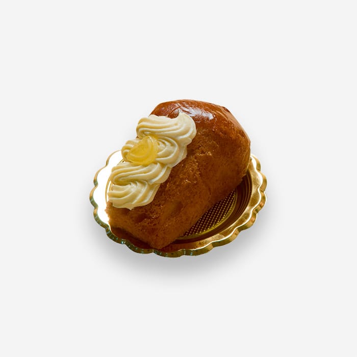 Babà With Whipped Cream