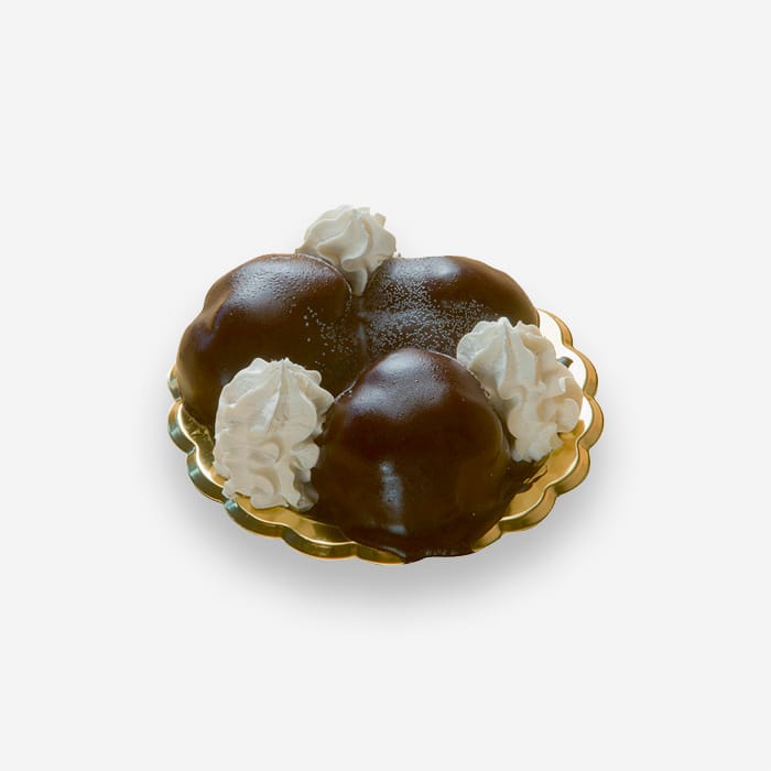 Single-Portion Dark Profiteroles