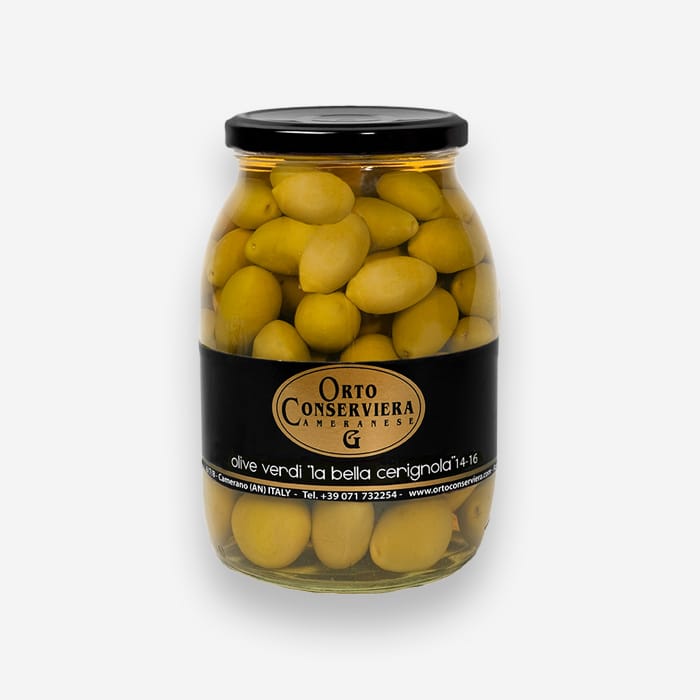 Green Olives Bella di Cerignola in Brine