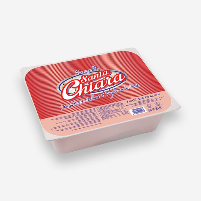 Diced Mozzarella "Santa Chiara Rossa" Frozen