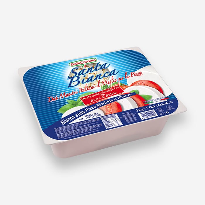 Mixed Mozzarella and Melted Cheese "Santa Bianca" Frozen