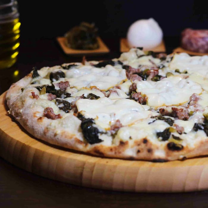 Pizza With Broccoli and Sausage