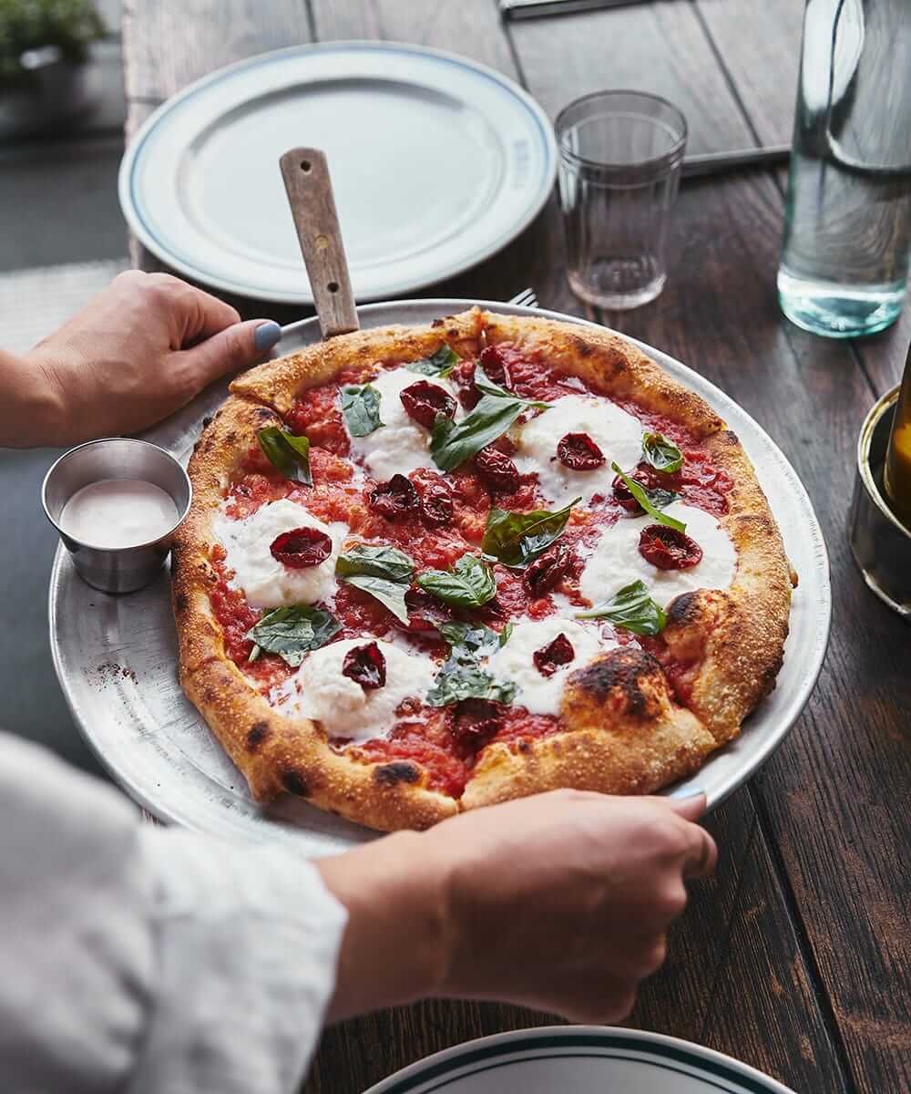 Ilif italian pizza on table