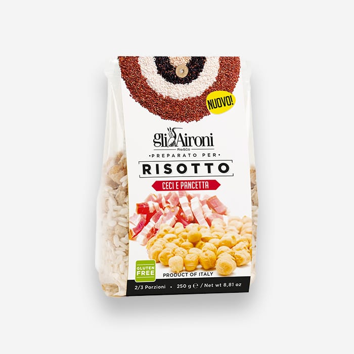Risotto With Bacon and Chickpeas
