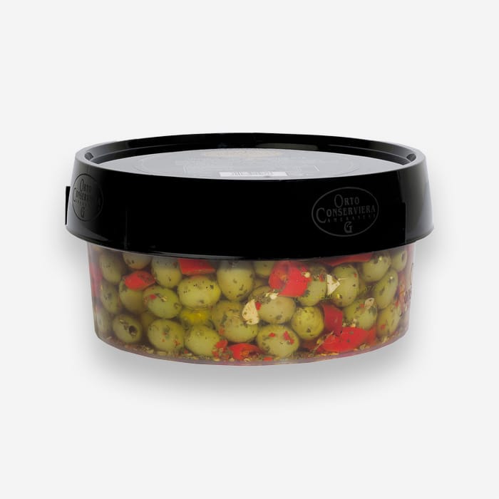 Spicy Pitted Green Olives With Lemon